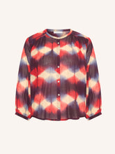 Cargar imagen en el visor de la galería, Blusa BECKY tie dye rojos
