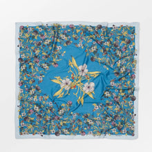 Cargar imagen en el visor de la galería, PAÑUELO BROM Floral Azul
