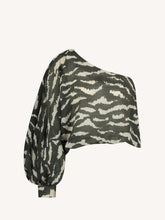 Cargar imagen en el visor de la galería, Blusa  de 1 hombro BELLA Cebra

